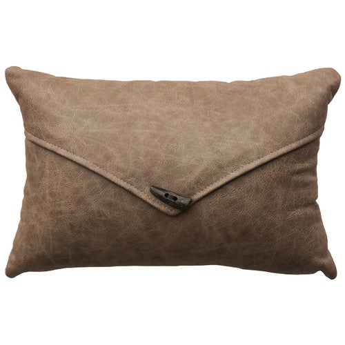 Mushroom Pillow with Flap & Fabric Back - 12 x 18