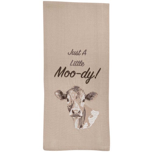 Moo-dy Cow Dishtowels - Set of 4