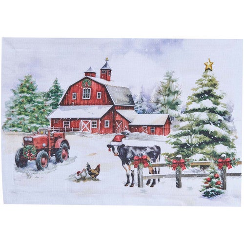 Festive Farmhouse Placemats - Set of 4