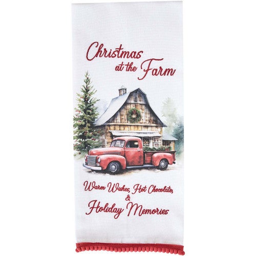 Festive Farmhouse Dishtowels - Set of 4