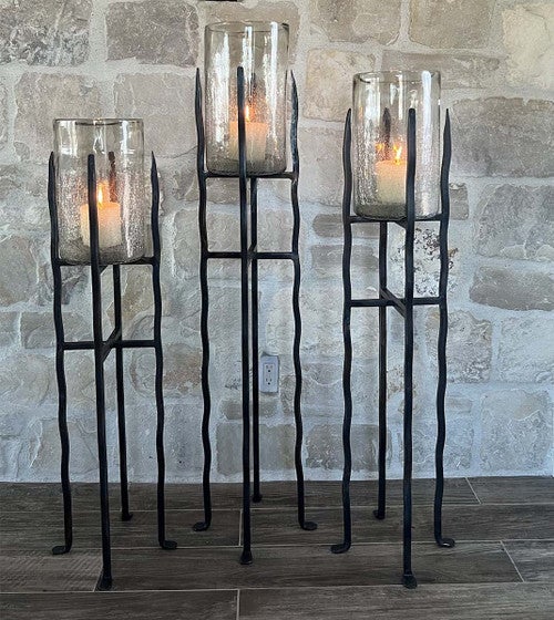 Hearthside Iron Candle Holders