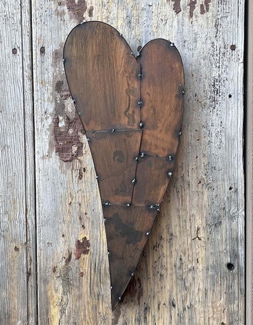 Metal Collage Heart Wall Art