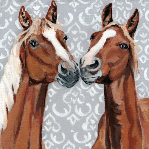 Equine Affection Canvas Art