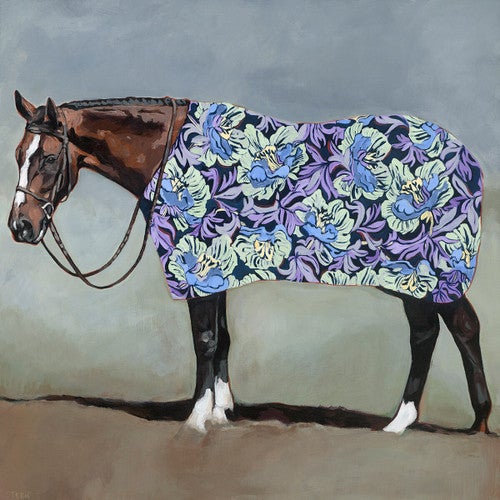 Floral Horse Canvas Art