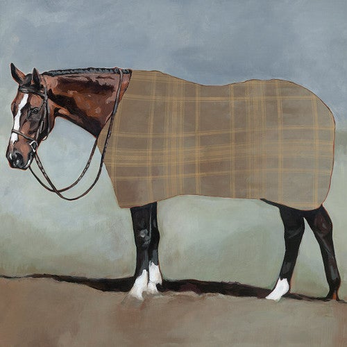Plaid Horse Canvas Art
