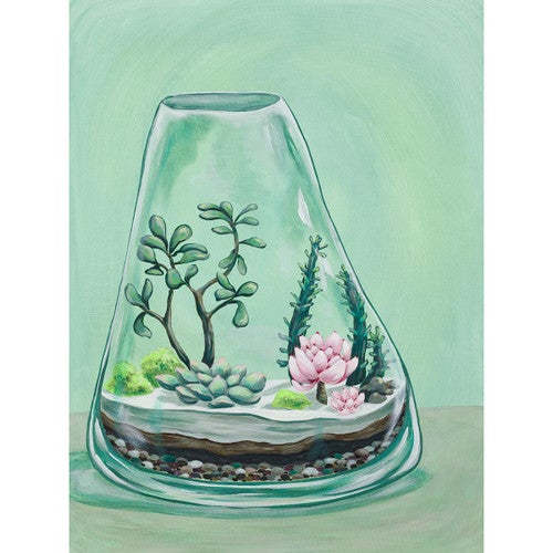 Cactus Flask Canvas Print