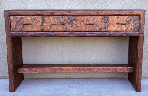 Rifted Copper Credenza