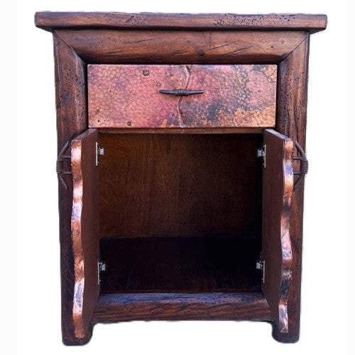 Rifted Copper Side Table