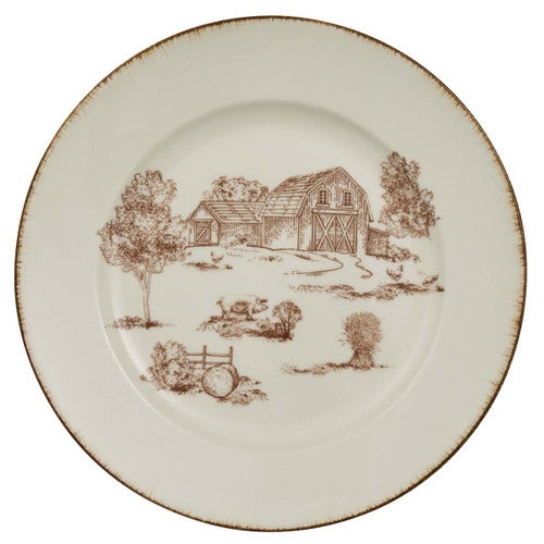 Farmhouse Country Salad Plates - Set of 4