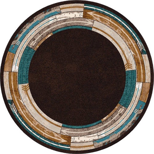 Southwest Arrows Rug - 8 Ft. Round