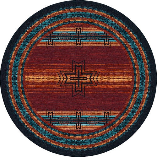 Fire & Sky Rug - 8 Ft. Round