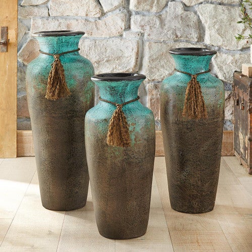 Desert Rain Clay Vases - Set of 3