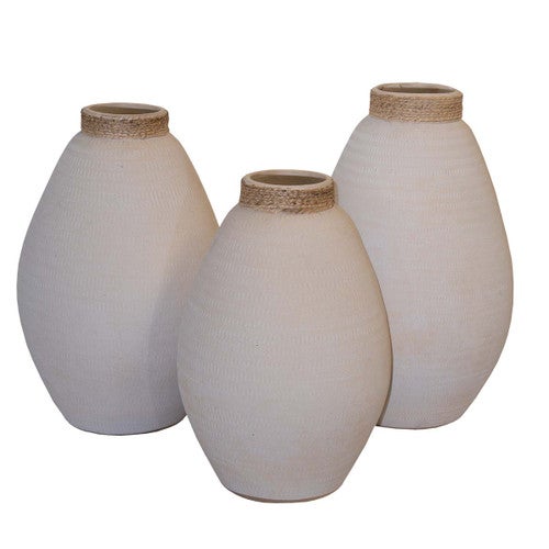 Ghost Town Pottery Vases - Set of 3