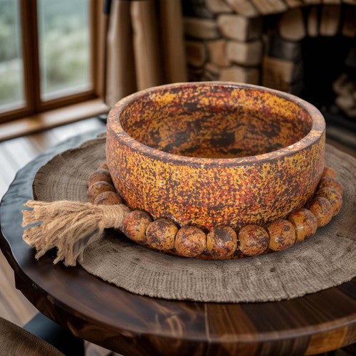 Outlaw Beaded Bowl Decor