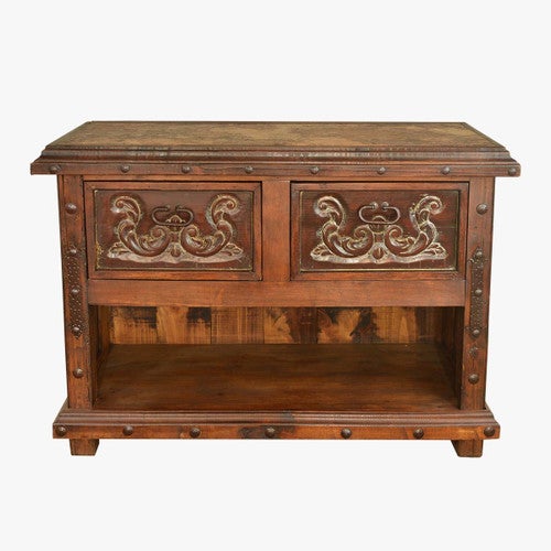Canyon Carved Marble Top Buffet