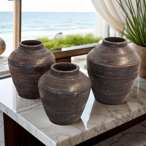 Midnight Mesa Vases - Set of 3