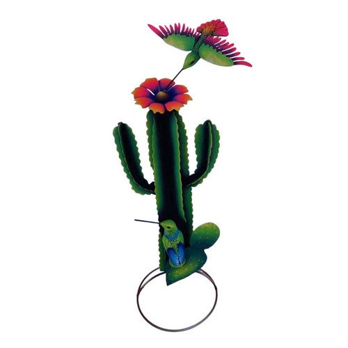 Cactus Sky Hummingbird Sculpture
