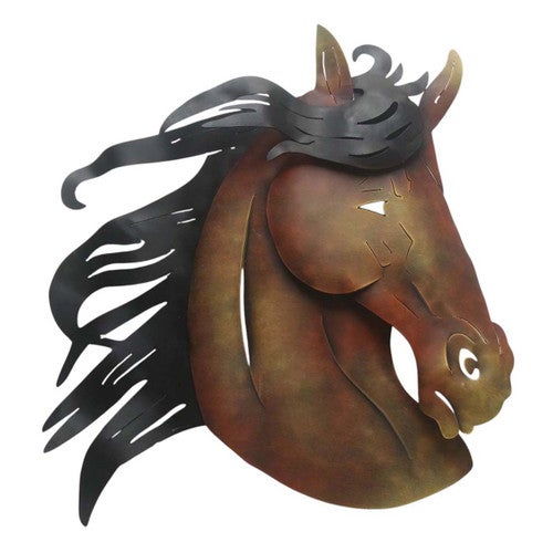 Bronze Charge Stallion Wall Art