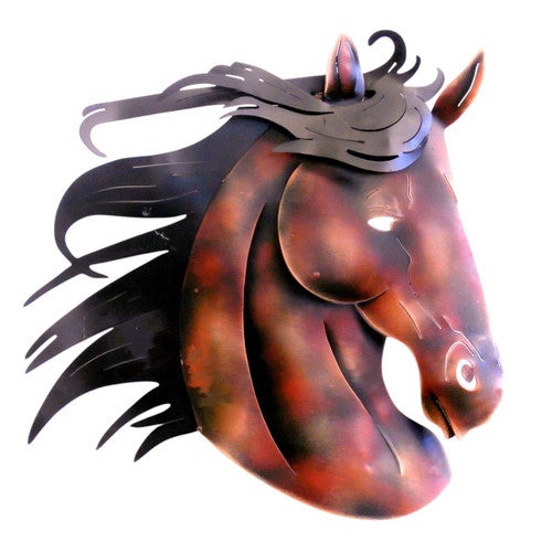 Copper Charge Stallion Wall Art