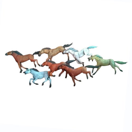 Canyon Stampede Wall Art - Brown