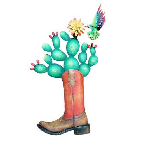 Boot and Blooms Wall Art