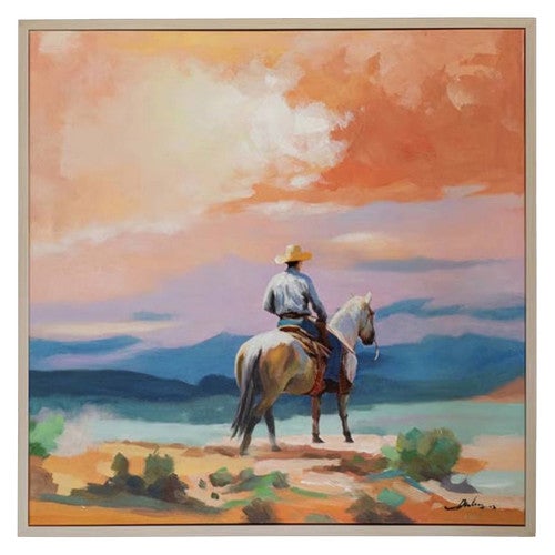 Sunset Bound Cowboy Wall Art
