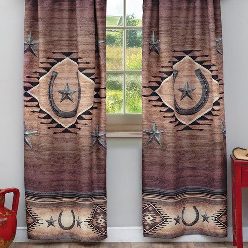 Western Star Lined Drapes - OUT OF STOCK