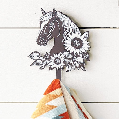 Floral Horse Metal Hook - OUT OF STOCK