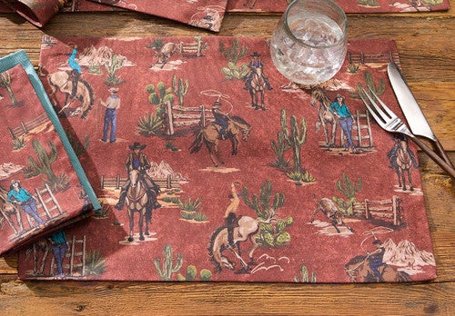 Cowboy Toile Placemat