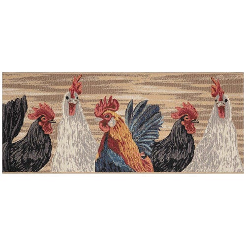 Rooster Roundup Floor Mat - 2 x 5