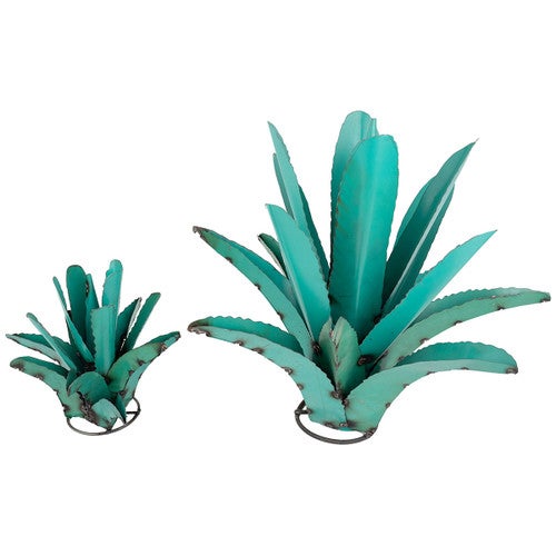 Turquoise Metal Cactus