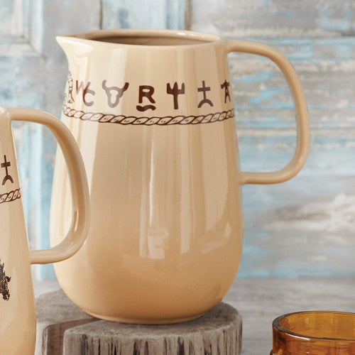 Brands & Bronco Ceramic Pitcher