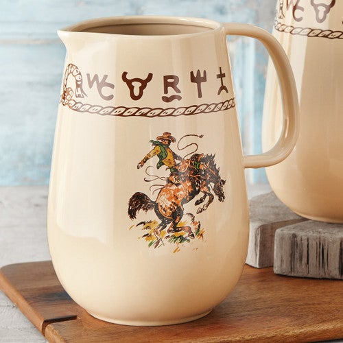 Branded Ceramic Pitcher