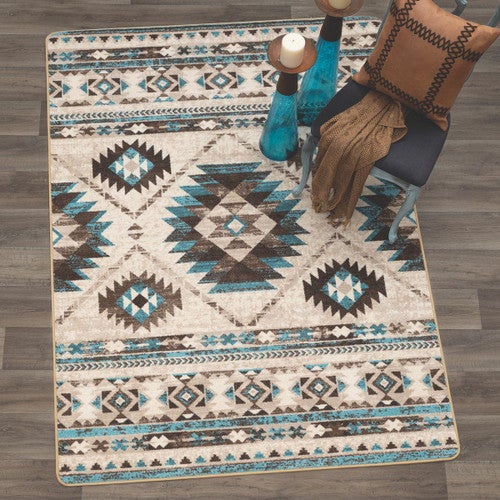 Desert Turquoise Rug - 5 x 8
