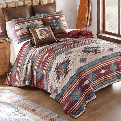 Adobe Sky Quilt Bed Set - King