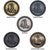 Boots with Rope Edge Round Knobs - Set of 2