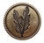 Double Feather Round Cabinet Knobs - Set of 2