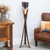 Eliza Floor Lamp with Titan Glass Shade - Large