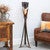 Eliza Floor Lamp with Titan Glass Shade - Medium