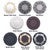 Engraved Barbed Wire Round Knobs - Set of 2