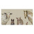 Farm Animals Taupe Canvas Art
