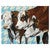 Houndstooth Hereford Cows Canvas Art
