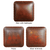 Coronado Iron Barstool with Tooled Leather Seat