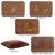 Coronado Iron Counter Stool with Tooled Leather Seat - Set of 2