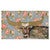 Kaleidoscope Bull Floral Canvas Art