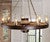 Large Wagon Wheel Chandelier