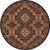 High Rez Southwest Rug - 8 Foot Round