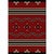 Big Chief Red Rug - 4 x 6