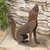 Howling Coyote Metal Sculpture - Medium