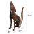 Howling Coyote Metal Sculpture - Large
